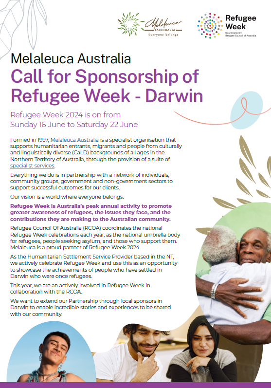 Refugee Week Melaleuca Australia